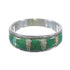 Sterling Silver Turquoise Opal Inlay Southwestern Ring Size 6-1/4 RX82972